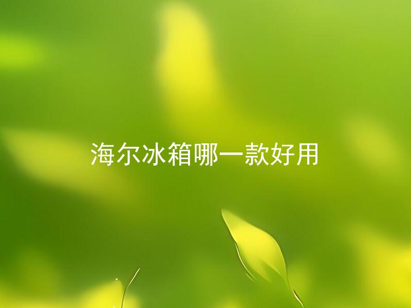 海尔冰箱哪一款好用 海尔冰箱里的节能技术有哪些？