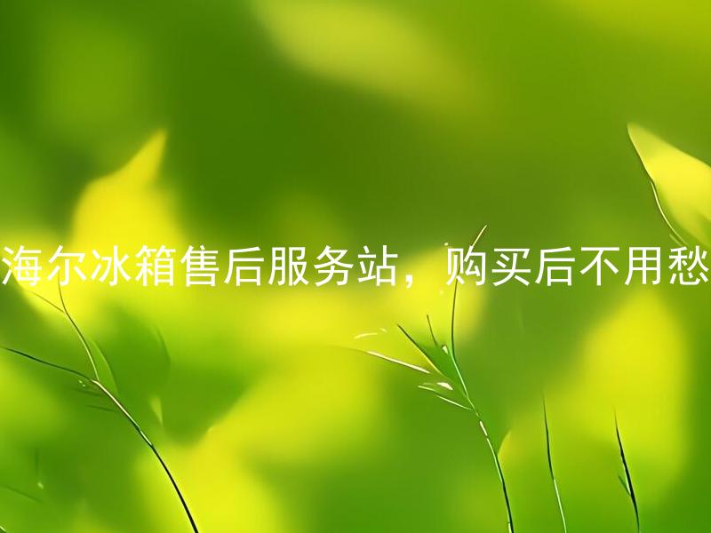 海尔冰箱售后服务站，购买后不用愁 海尔冰箱售后服务站怎么联系，购买后有问题怎么办？