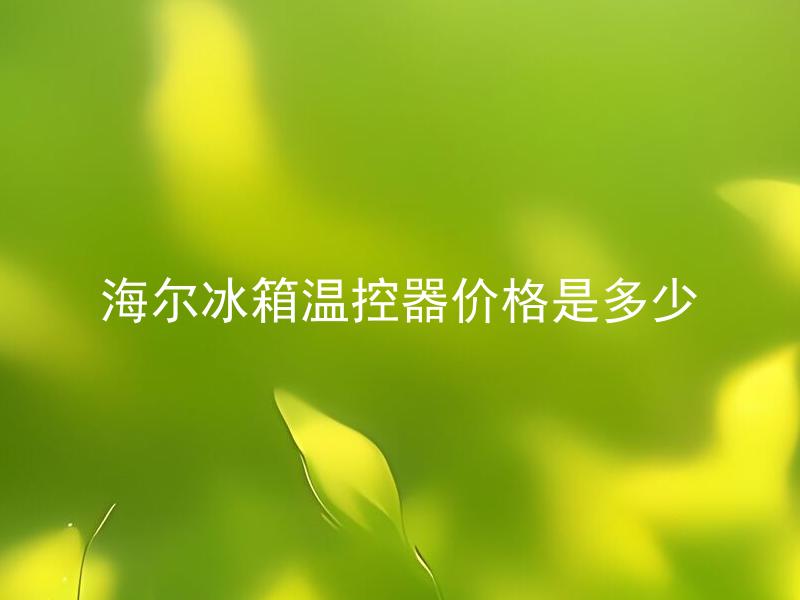 海尔冰箱温控器价格是多少 海尔冰箱温控器如何更换？