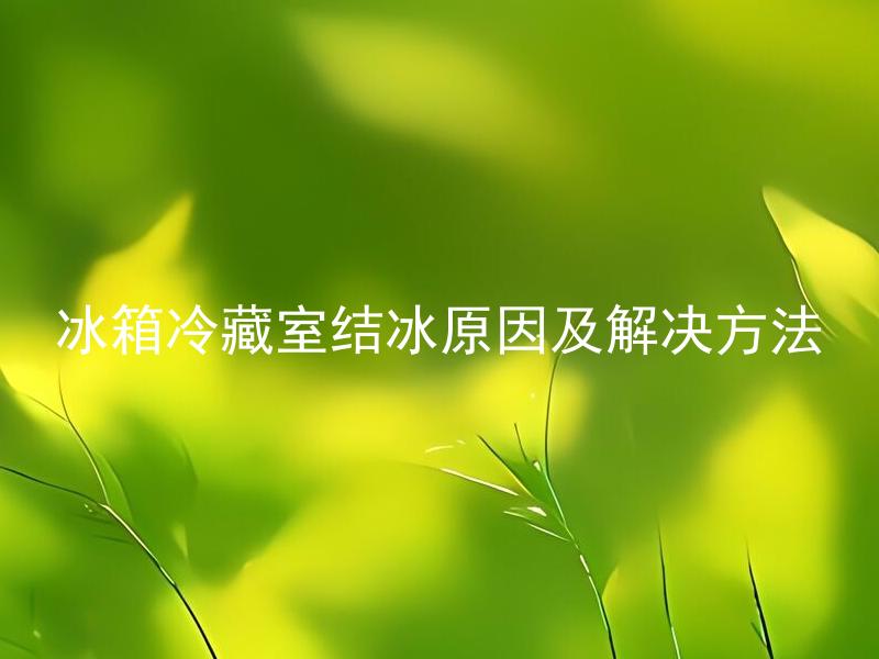 冰箱冷藏室结冰原因及解决方法 冰箱冷冻室为什么结冰？怎样有效地解决结冰问题？
