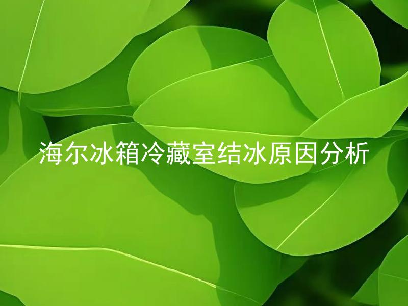海尔冰箱冷藏室结冰原因分析 海尔冰箱冷藏室结冰是正常现象吗？