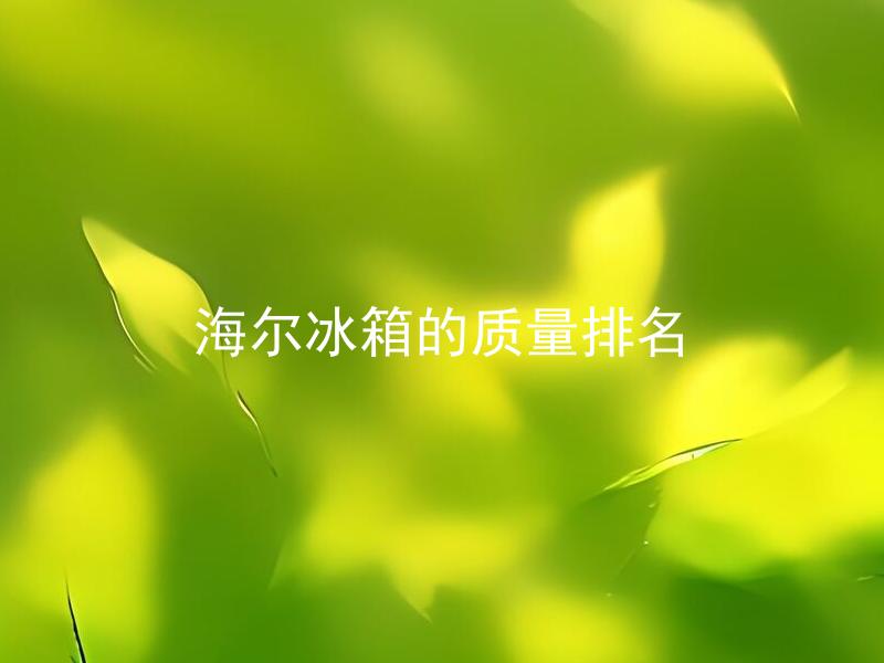 海尔冰箱的质量排名 海尔冰箱的质量如何排名？