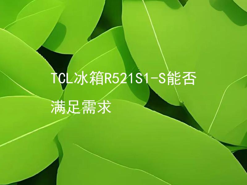 TCL冰箱R521S1-S能否满足需求 TCL冰箱R521S1-S有哪些特点符合需求？