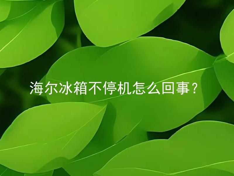 海尔冰箱不停机怎么回事？ 海尔冰箱长期不停机会对冰箱产生什么影响？