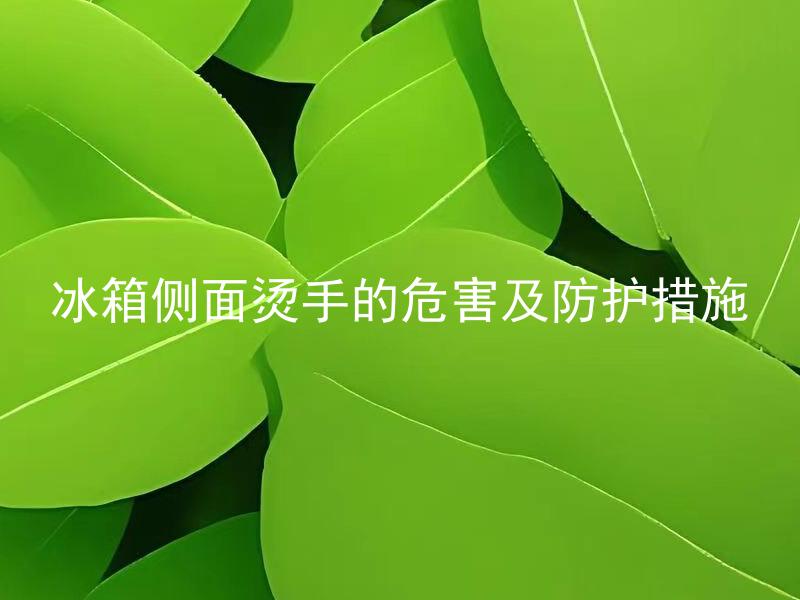 冰箱侧面烫手的危害及防护措施 冰箱侧面为什么会发烫？如何避免烫手以及潜在的危害？
