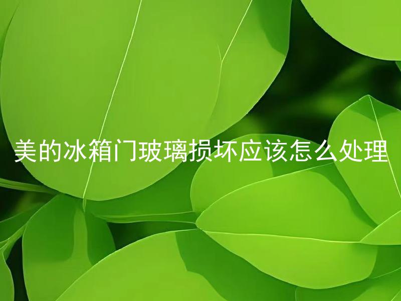 美的冰箱门玻璃损坏应该怎么处理 美的冰箱门玻璃是否可以自己更换？