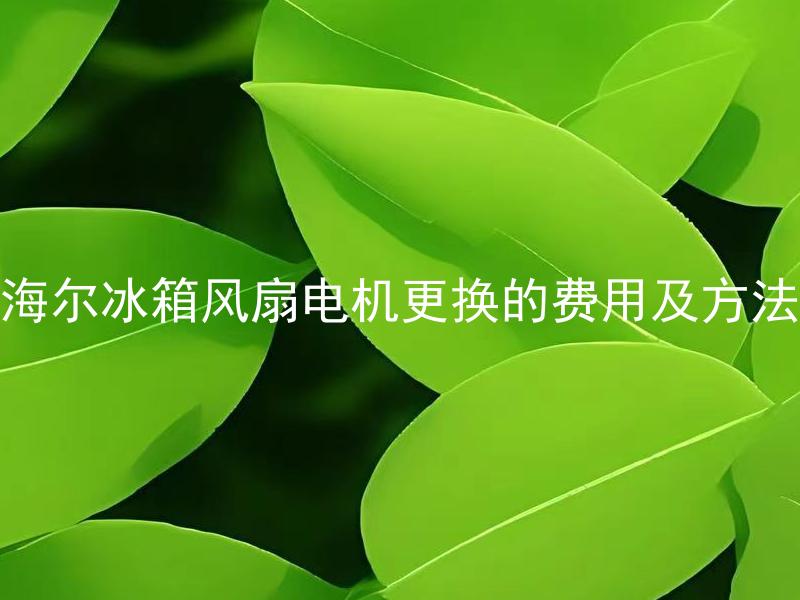 海尔冰箱风扇电机更换的费用及方法 海尔冰箱风扇电机更换需要请专业人士还是可以自己动手操作？
海尔冰箱风扇电机替换的步骤和要注意的事项有哪些？
海尔冰箱风扇电机是否可以与其他品牌的冰箱通用，如何选择合适的风扇电机？
海尔冰箱风扇电机寿命多久？应该何时考虑进行更换？
海尔冰箱风扇电机异常工作会对冰箱产生什么影响？需要尽快更换吗？