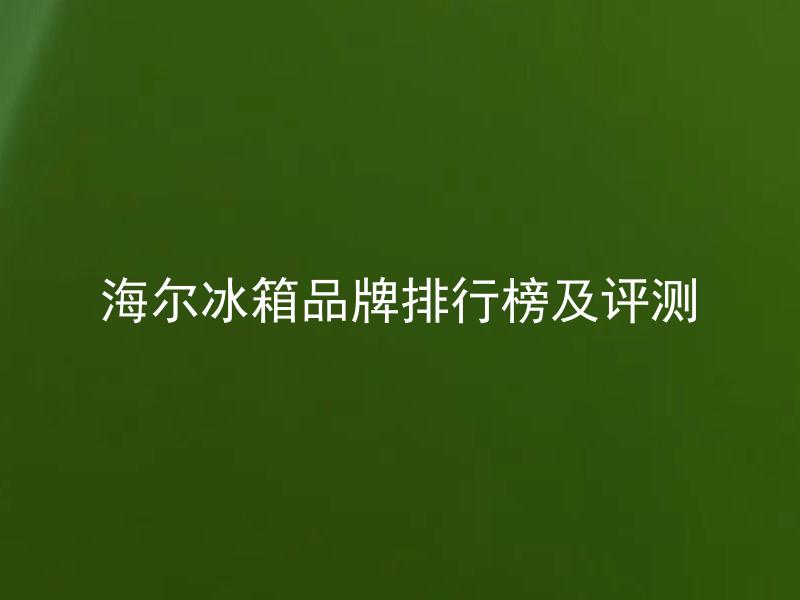 海尔冰箱品牌排行榜及评测 海尔冰箱品牌哪款最受欢迎？