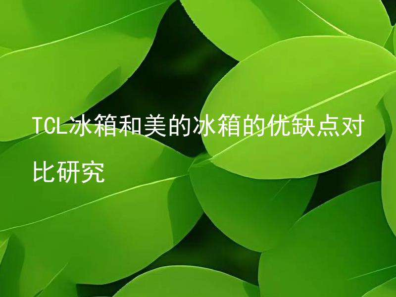 TCL冰箱和美的冰箱的优缺点对比研究